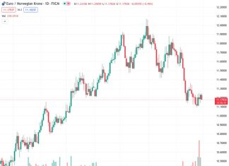 According to Nordea, the currency pair EURNOK is currently trading at 11.18560 and is expected to remain around 11.50 until the end of the year.