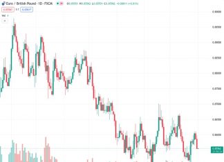 The bulls were unable to protect the 20-day SMA, resulting in a decline of the EURGBP cross rate to approximately 0.8555.