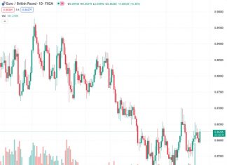 The EURGBP currency pair, with a value of 0.86264, experienced a recovery above the 20-day simple moving average (SMA) just below 0.8630. This resulted in gains of approximately 0.40%.