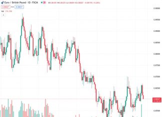 The EURGBP currency pair, which was trading at a value of 0.86034, experienced a decrease for two days in a row and dropped further towards 0.8605, falling below the 20-day Simple Moving Average (SMA).