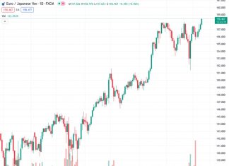 The EURJPY currency pair has reached its highest point since September 2008, standing at 158.455. The perspective from @nehcap suggests that there is potential for additional gains in the future.