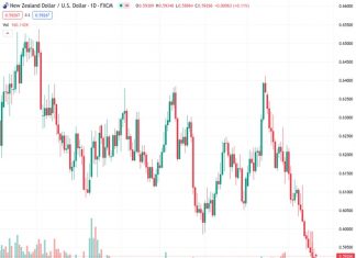 The NZDUSD currency pair increases by 0.17% at a rate of 0.59269, despite concerns over China’s economy and the rate cut by the PboC.