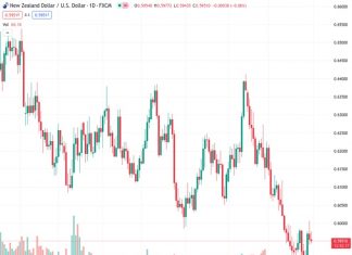 The currency pair NZDUSD, currently at a rate of 0.59586, remains steady as it prepares for the announcement of economic data from the United States.
