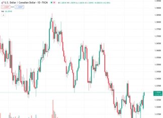 There is some interest in buying the USDCAD currency pair at a rate of 1.33043, causing it to rise slightly to 1.3305. This represents a gain of 0.19% for the day.