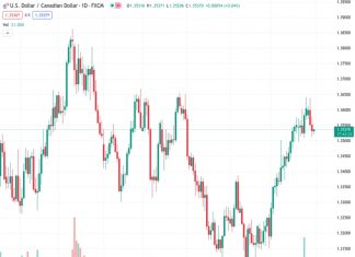 The USDCAD pair, at a rate of 1.35359, rebounds from its lowest point of the week and causes a three-day period of consecutive losses.