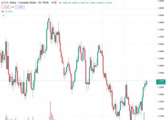The USDCAD, currently at 1.33948, experiences a boost to reach a new high for the past two months due to a collection of factors that offer support.