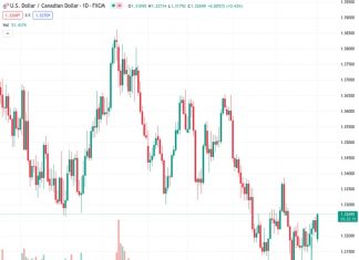 HSBC predicts that the exchange rate of the US dollar against the Canadian dollar, currently at 1.32661, will decrease in the upcoming weeks and surpass the support level at 1.31.