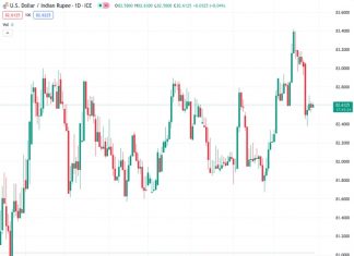 The USD/INR currency pair is stabilizing at a rate of 82.6175, as it prepares for the upcoming release of economic data from both countries.