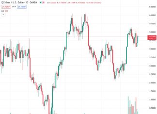 Silver’s price has reached a resistance level of $24.80, indicating positive market signals and suggesting potential further gains. Buyers are showing interest in buying at this level, hinting at a positive outlook for the silver market.