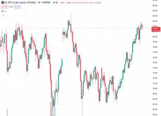 WTI’s momentum weakens below $81.70, decreasing by 0.56% during the day.