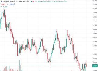 Investors remain cautious and are avoiding making trades on the AUDUSD currency pair, which is trading at 0.64678, as they wait for the Reserve Bank of Australia’s policy announcement.