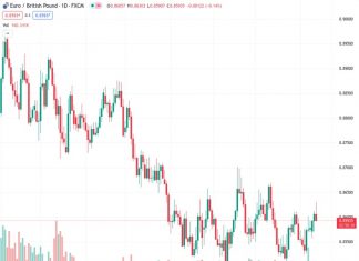 The EURGBP currency pair, currently valued at 0.85940, is now trading at 0.8595, representing a decrease of 0.12%. This decline is due to traders preparing themselves for a potential 25 basis points increase in the interest rates by the European Central Bank (ECB).