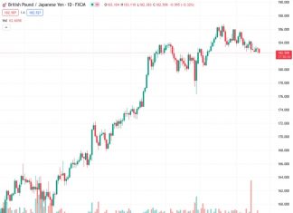 The GBPJPY currency pair, which was trading at 182.521, encountered a new influx of selling pressure on Thursday, causing it to decline to its lowest point since August 9.