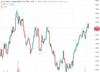 The US dollar to Canadian dollar exchange rate, currently at 1.36274, has experienced a significant decrease nearing 1.3600 as a result of positive employment data released by Statistics Canada.