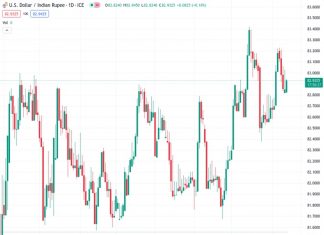 The USD to INR exchange rate stays near 82.90 due to increased demand for the USD.