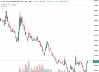The US dollar to Mexican peso exchange rate increases as a result of Banxico’s choice to decrease its currency hedging program.