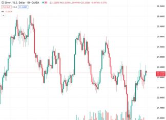 #XAGUSD @ 23.220 Silver drifts lower on Tuesday and snaps a two-day winning streak to over a one-week high.