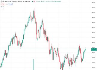 WTI price recovered its intraday losses due to escalated fear of supply disruption from the Middle East. (Pivot Orderbook analysis)