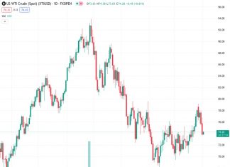 WTI prices recover some lost ground near $74.30 on Friday. (Pivot Orderbook analysis)