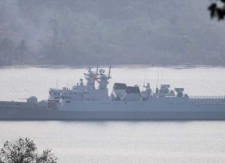 Chinese warships spotted again at ship-basin Cambodia