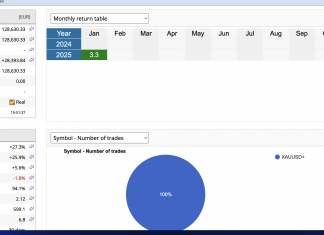 GoldScalper EA: Returns fly to +3.3% already in January 2025. Mesmerizing scalping