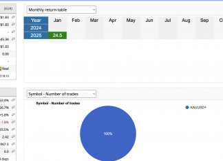GoldScalper MT4 EA brilliant run continues as record returns made in a single month.