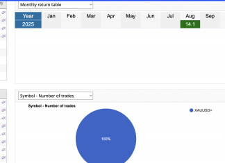 EA GOLDSCALPER AUGUST SMASHES +14% RETURNS. CLIENTS ENJOYING BRILLIANT RETURNS AS GOLD BREAKS OUT